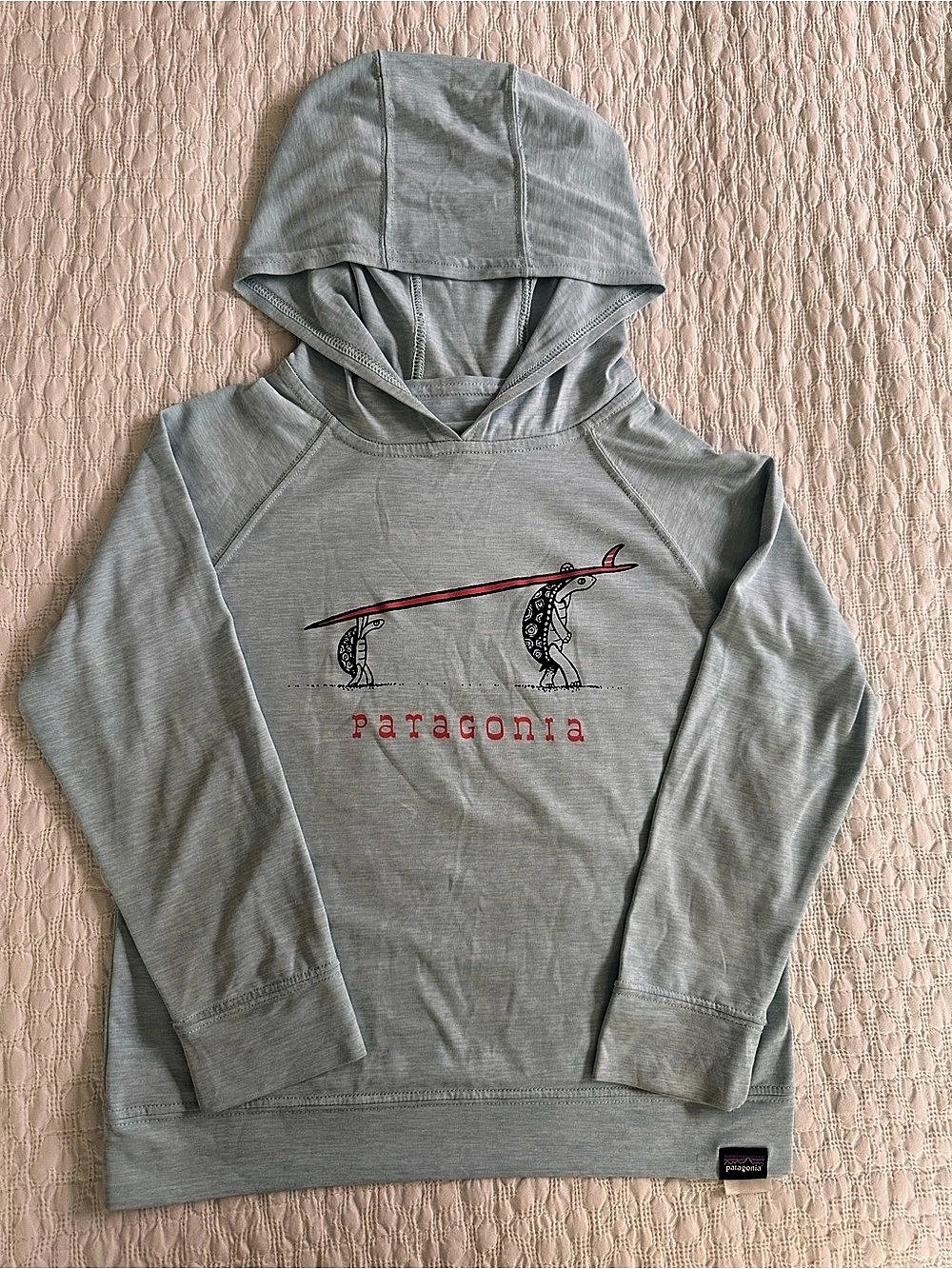 Patagonia Baby Capilene Silkweight Hoody Gray Boys /girls 5T